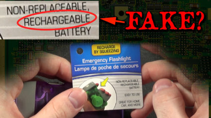 Fake Rechargeable Flashlight 0086